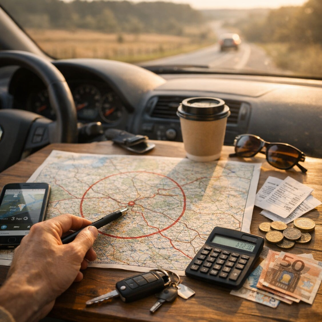 Combien de kilomètres et quel budget prévoir pour 3h de route&nbsp;?