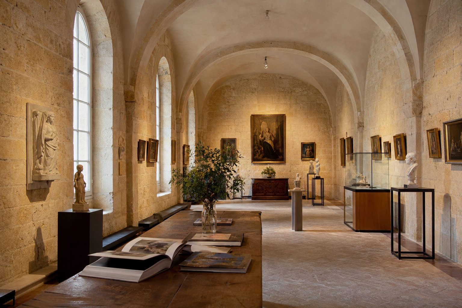 Une collection de référence et des expositions à l’abbaye