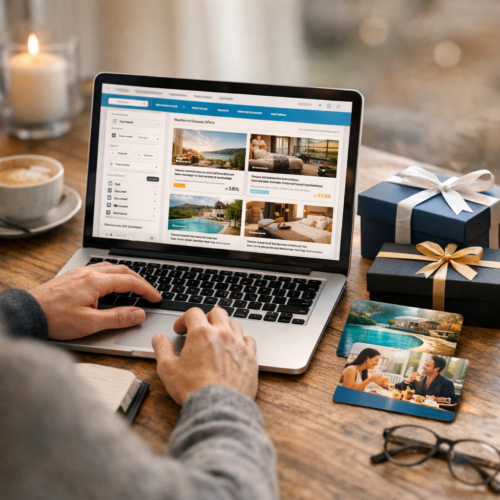 Plateforme Weekendesk à l’usage&nbsp;: réservation, filtres, service client et coffrets cadeaux