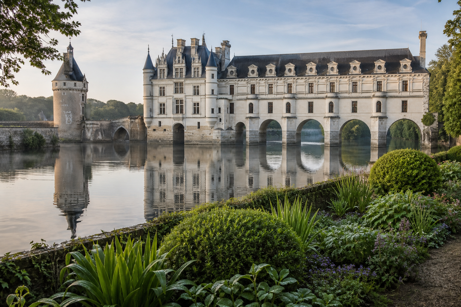 Le château de Chenonceau raconte son histoire, ses jardins et le Cher