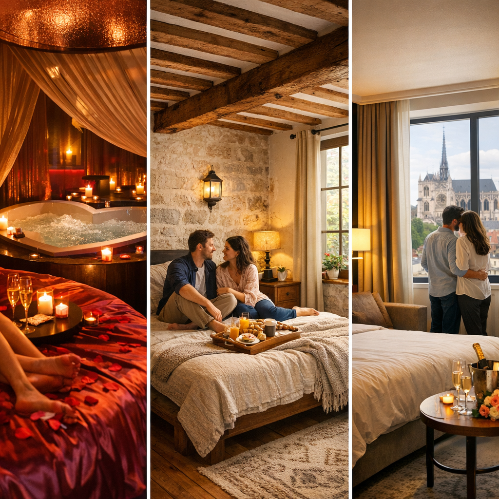 Tableau comparatif&nbsp;: love room, maison d’hôtes ou hôtel à Amiens&nbsp;?