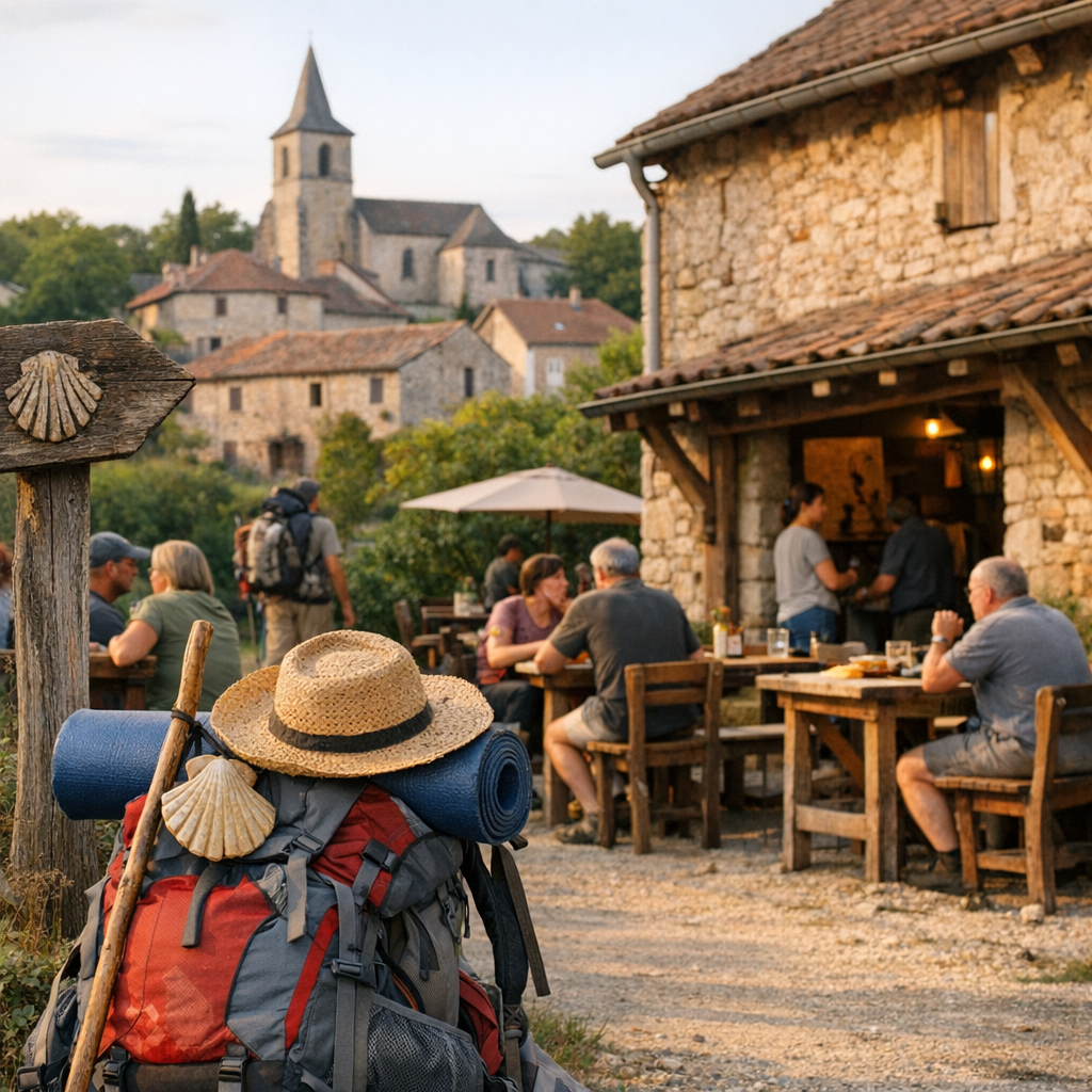 Restauration et halte pèlerine&nbsp;: penser GR65 sans réduire le village à une étape
