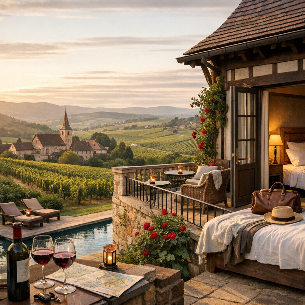 Où dormir selon la route&nbsp;: Alsace, Beaujolais, Bourgogne et escapades voisines