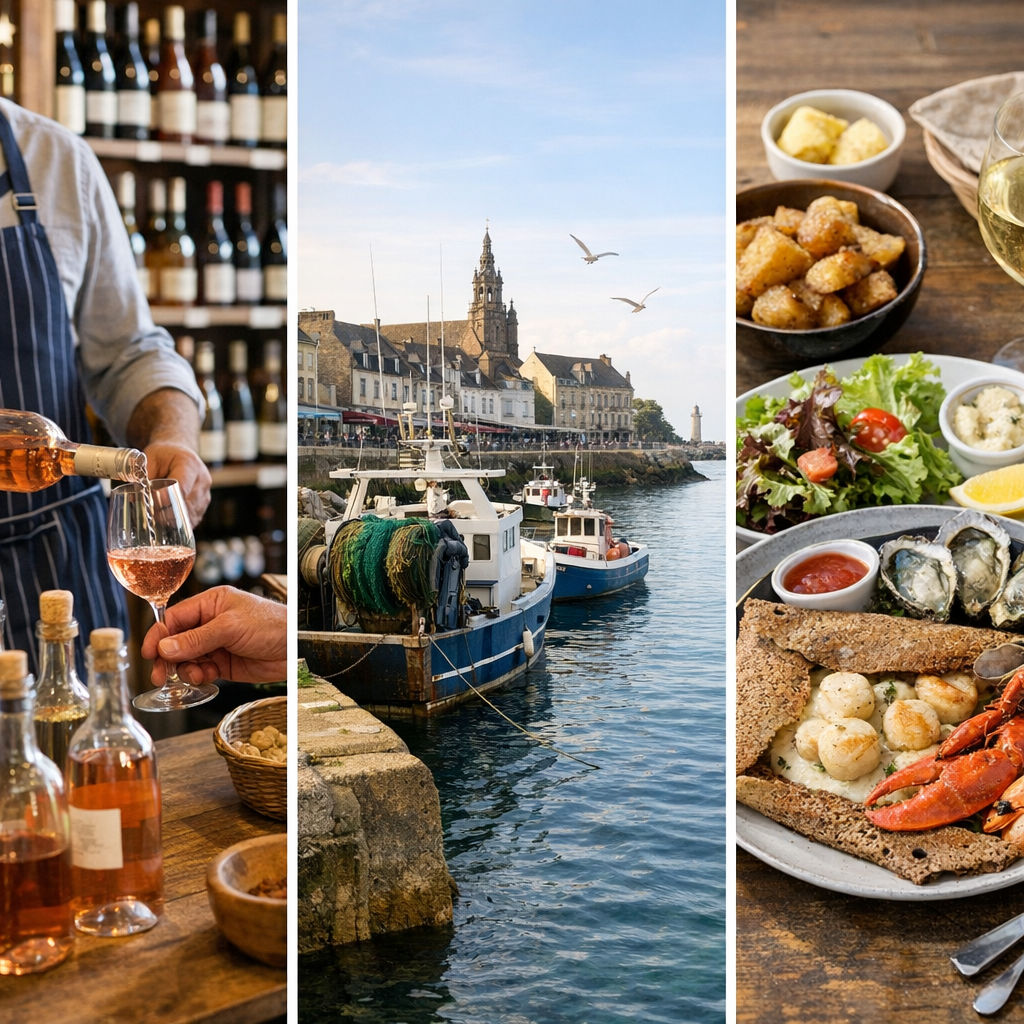 Autour de la route des vins&nbsp;: caviste, port et cuisine bretonne