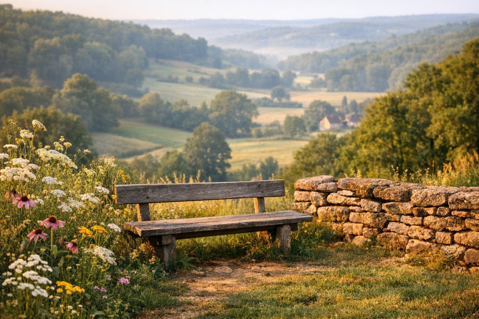 Jardins, vallées et chemins : varier les pauses sans courir