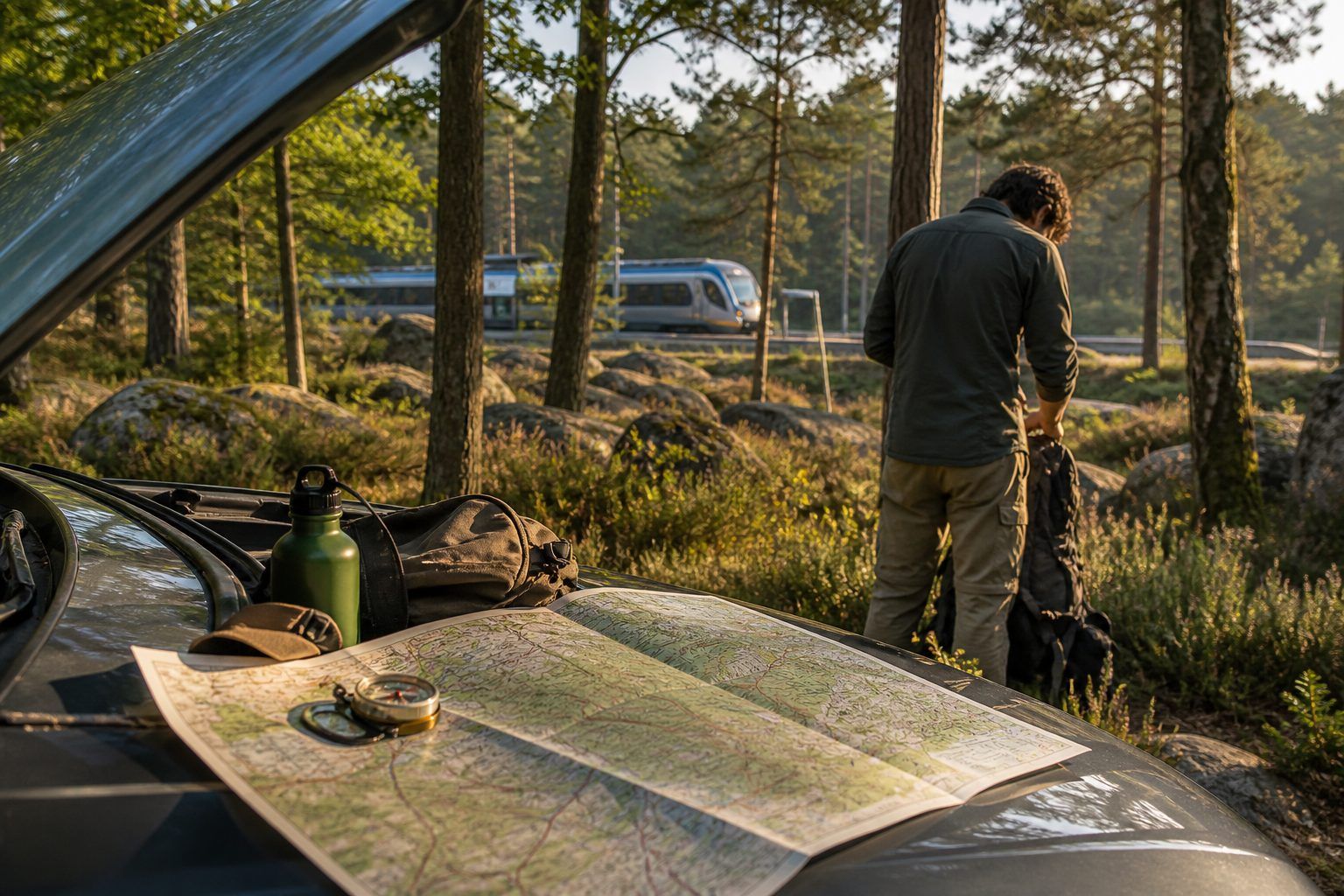 Carte, train et voiture : bien préparer sa randonnée en forêt