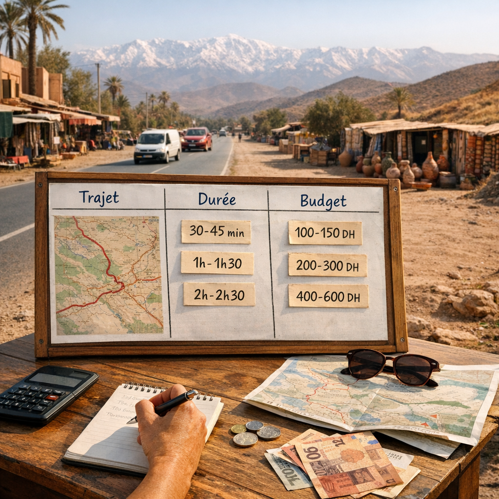 Trajet, durée, budget&nbsp;: le tableau des fourchettes à vérifier