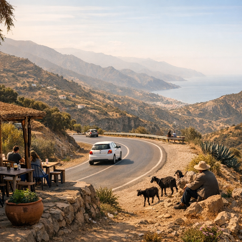 Tronçon Tétouan–Ajdir et routes du Rif : paysages, conduite et haltes slow tourisme