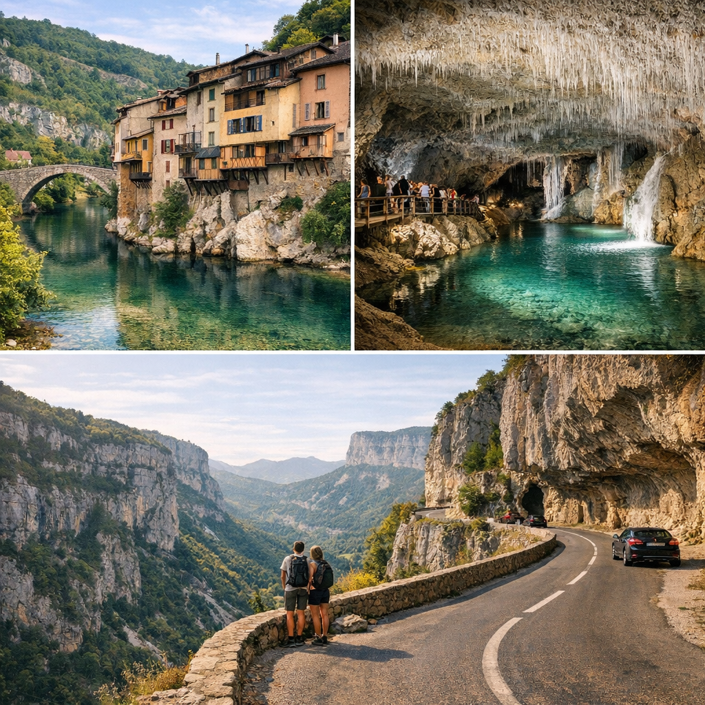 Haltes slow tourisme&nbsp;: Pont-en-Royans, grottes de Choranche et paysages calcaires