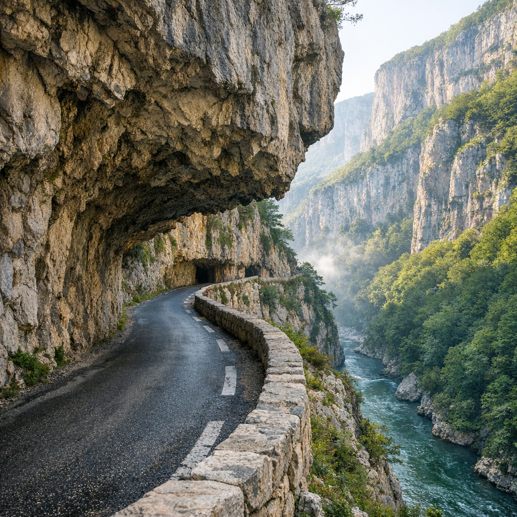 La route des Gorges de la Bourne traverse le Vercors