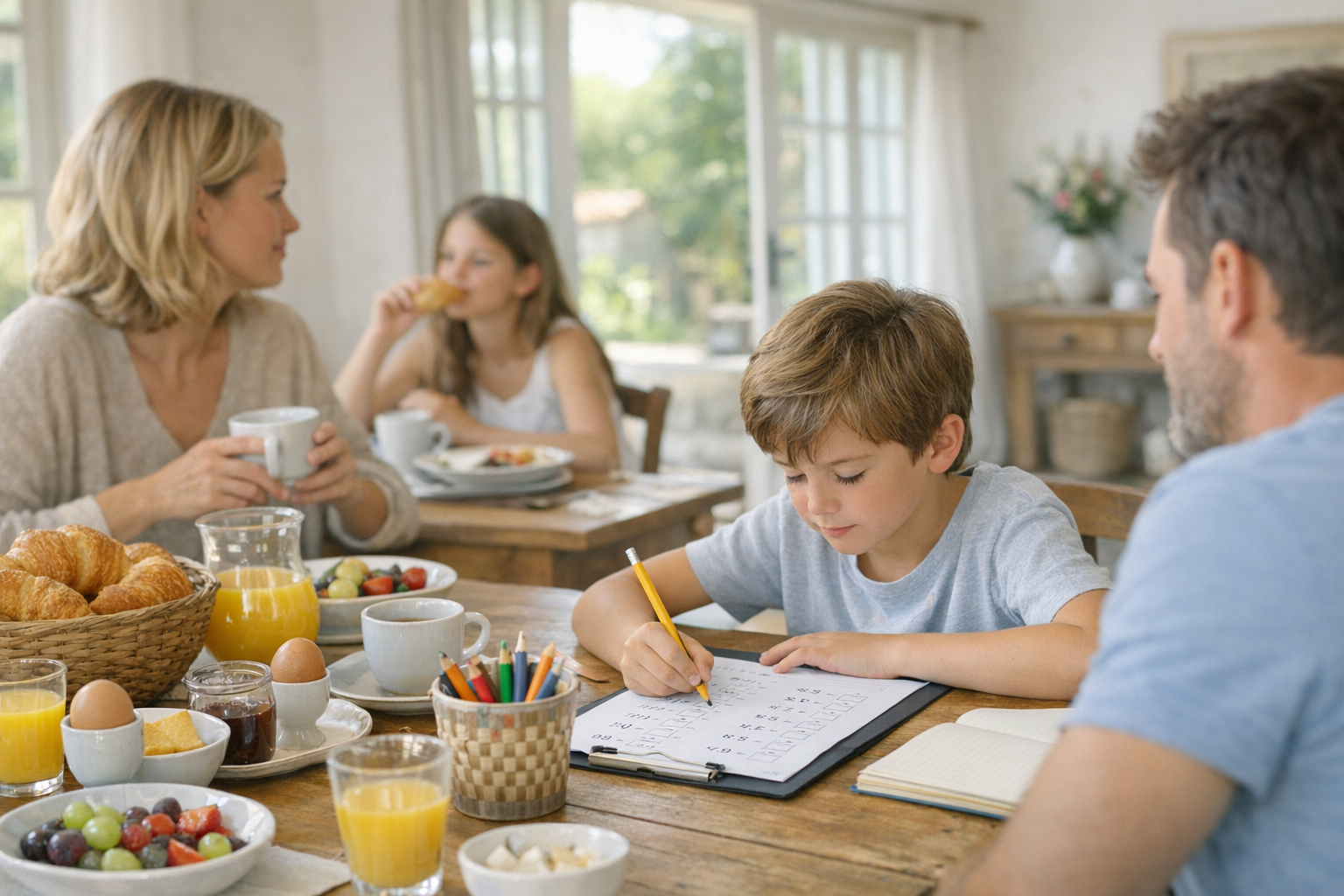 Vacances en maison d'hôtes : réviser les maths sans stress